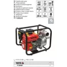 YATO YT-85402 Benzines vízszivattyú 196 cm3 4,8 LE 50 m3/h