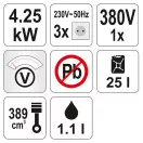 YATO YT-85460 Áramfejlesztő 5500 W 389 cm3