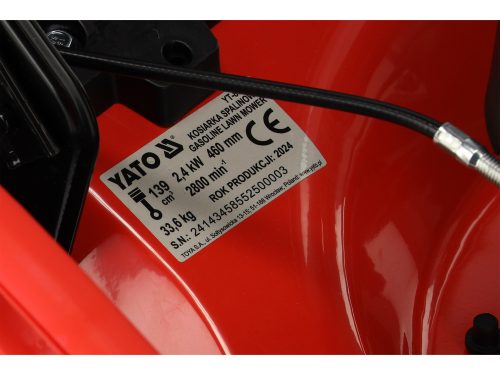 YATO YT-85525 Önjáró benzines fűnyíró 460 mm