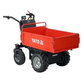   YATO YT-86120 Akkumulátoros gyalogos kíséretű bilenthető platós dömper 1000W 500kg 48V 32Ah