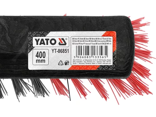 YATO YT-86851 Kültéri seprű 400 mm széles fejjel, 1400mm hosszú nyéllel