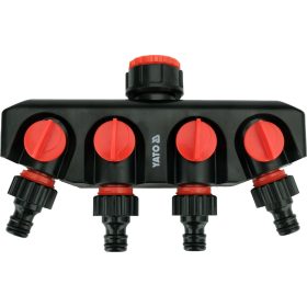   YATO YT-89103 3/4 és 1 colos 4 utas csapcsatlakozó szeleppel