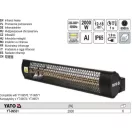 YATO YT-99531 Infravörös hősugárzó 2000 W fali