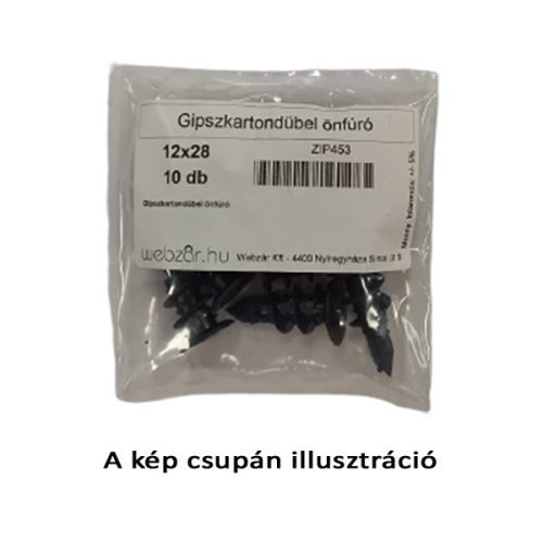 GIPSZKARTON ÖNFÚRÓ dübel műanyag DRP (10 db) (ZIP)